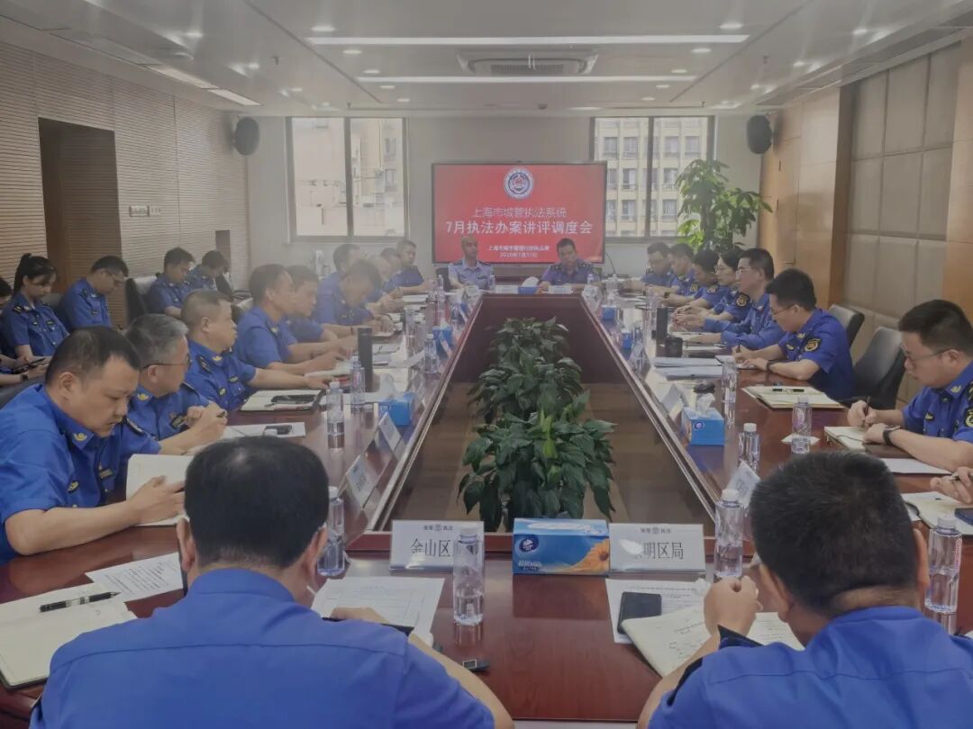 市城管执法局召开全系统7月执法办案讲评调度会