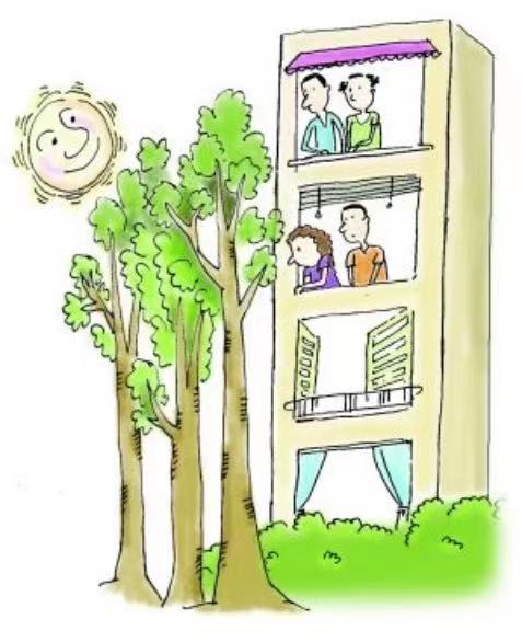 【以案释法】长宁区小区绿化树木遮挡采光 可以自行修剪吗？.jpg